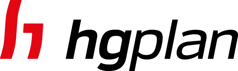 Logotipo da HG Plan - empresa na área da construção civil